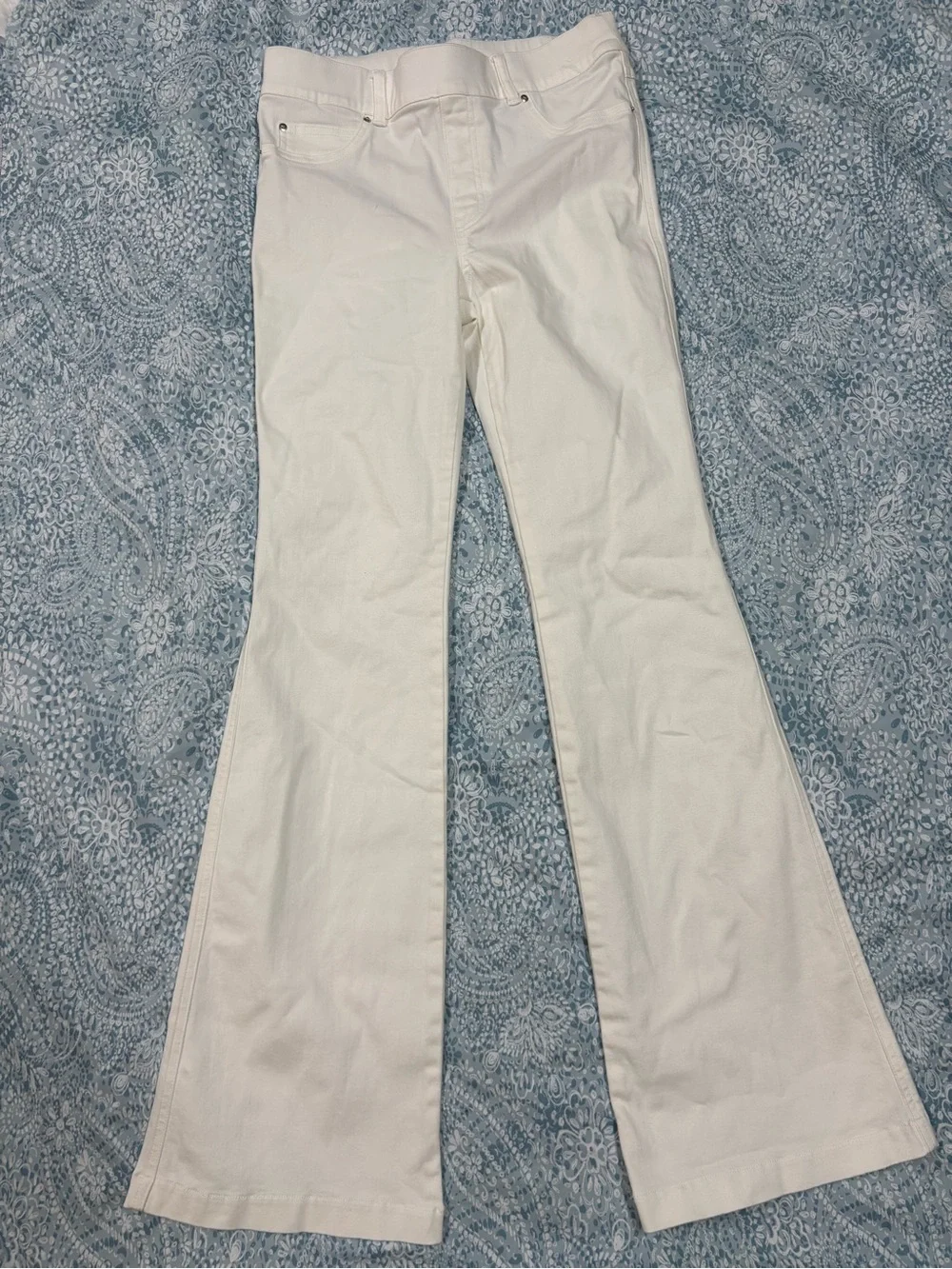SPANX White Stretch Waistband Pants
